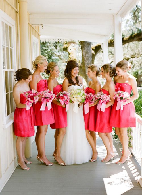 Watermelon bridesmaid outlet dresses