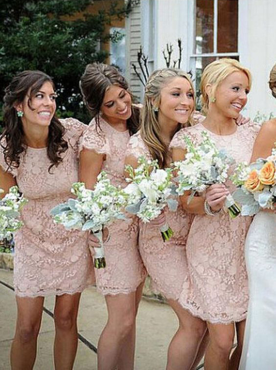 Vintage Lace Bridesmaid Dress