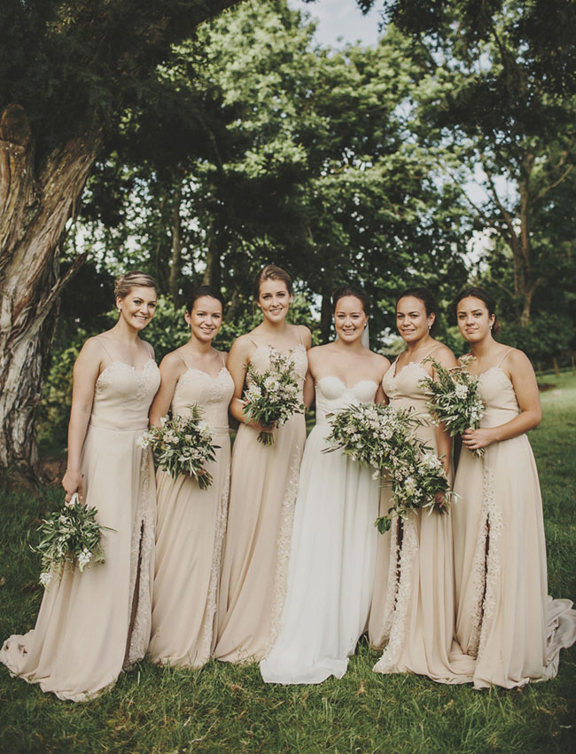 neutral bridesmaid dresses